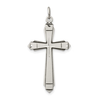 925 Sterling Silver Satin Cross Pendant