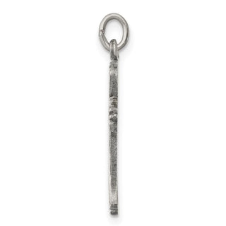 Sterling Silver Antiqued Cross Charm QC5248