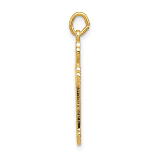 Sterling Silver w/ Gold-Plating Cross Charm