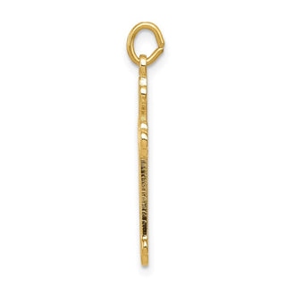 Sterling Silver w/ Gold-Plating Cross Charm