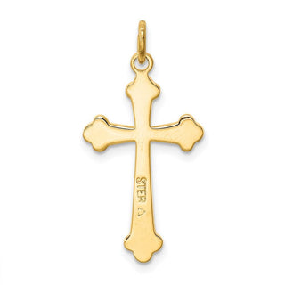 Sterling Silver w/ Gold-Plating Cross Charm