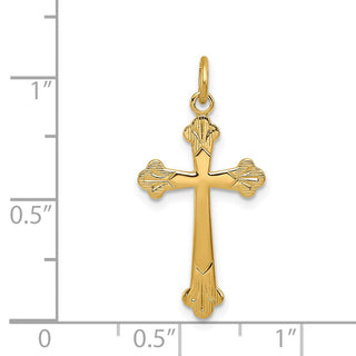 Sterling Silver w/ Gold-Plating Cross Charm