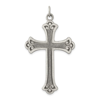 925 Sterling Silver Antiqued Cross Pendant QC5260