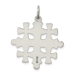 925 Sterling Silver Antiqued Jerusalem Cross Pendant