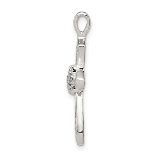 925 Sterling Silver Cubic Zirconia Passion Cross Pendant QC5342