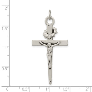 925 Sterling Silver Antiqued Crucifix Pendant QC5434