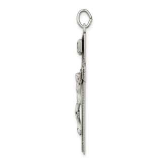 925 Sterling Silver Antiqued Inri Crucifix Pendant QC5436