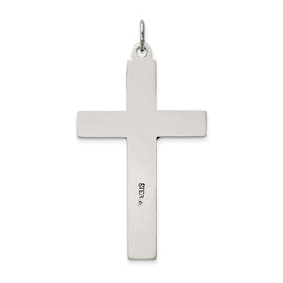 925 Sterling Silver Antiqued Inri Crucifix Pendant QC5436