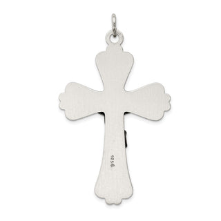 925 Sterling Silver Antiqued Inri Crucifix Pendant QC5445