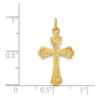 Sterling Silver & Gold-plated Cross Charm