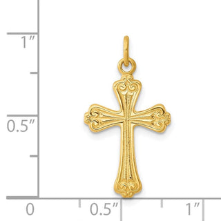 Sterling Silver & Gold-plated Cross Charm