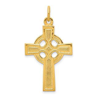 Gold Plated 925 Sterling Silver Celtic Cross Pendant