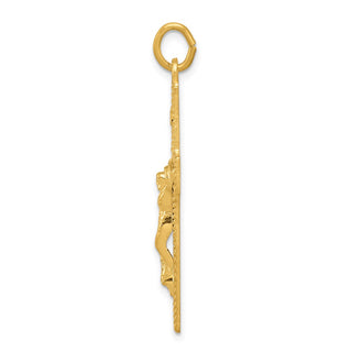 Gold Plated 925 Sterling Silver Inri Crucifix Pendant QC5466
