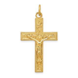 Gold Plated 925 Sterling Silver Inri Crucifix Pendant QC5466