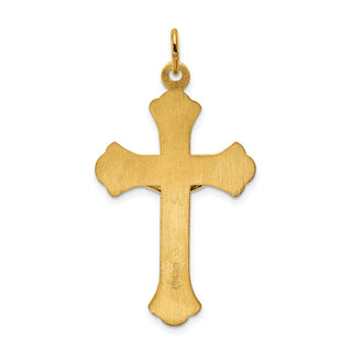 Gold Plated 925 Sterling Silver Inri Crucifix Pendant QC5469