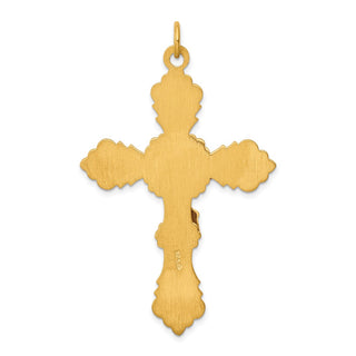 Gold Plated 925 Sterling Silver Inri Crucifix Pendant QC5474