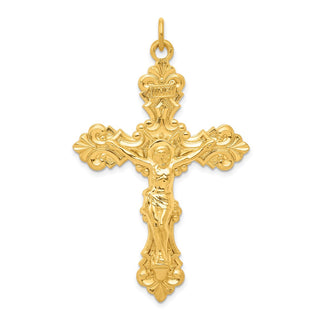 Gold Plated 925 Sterling Silver Inri Crucifix Pendant QC5474