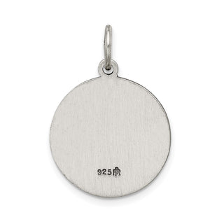 Sterling Silver Antiqued Holy Trinity Medal Pendant