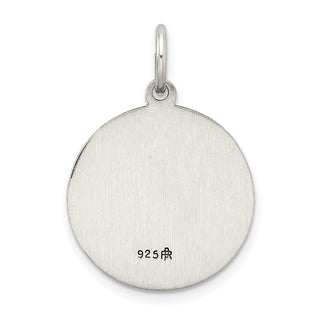 Sterling Silver Antiqued Holy Family Medal Pendant