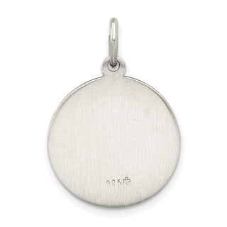 Sterling Silver Antiqued Infant Jesus Medal Pendant