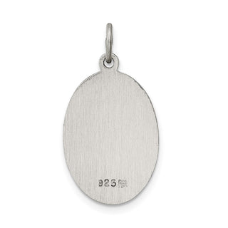 Sterling Silver Antiqued Sacred Heart of Jesus Medal Pendant QC5481