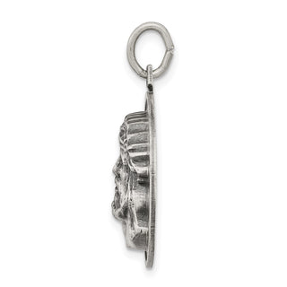 Sterling Silver Antiqued Ecce Homo Medal Pendant QC5495