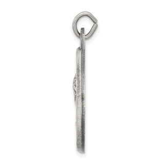 Sterling Silver Jesus Medal Pendant