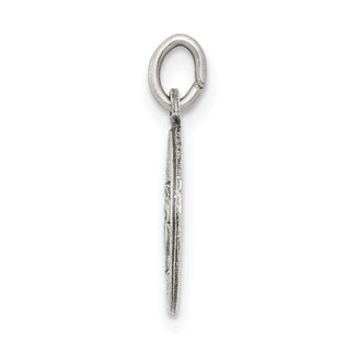 Sterling Silver Antiqued Miraculous Medal Pendant QC5500