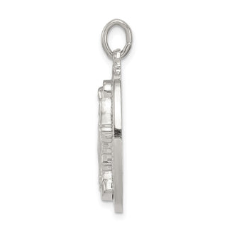 Sterling Silver Miraculous Medal Pendant QC5522