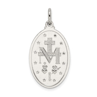 Sterling Silver Miraculous Medal Pendant QC5522