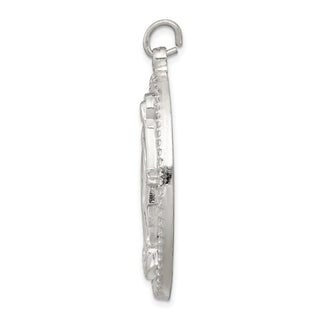 Sterling Silver Miraculous Medal Pendant QC5525
