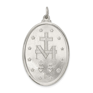 Sterling Silver Miraculous Medal Pendant QC5525