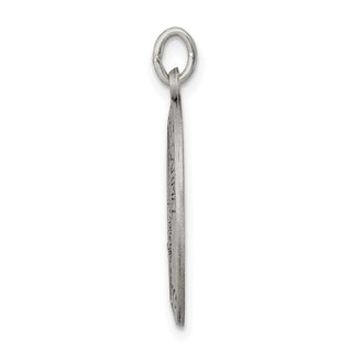 Sterling Silver Antiqued Our Lady of Mt.Carmel Medal Pendant