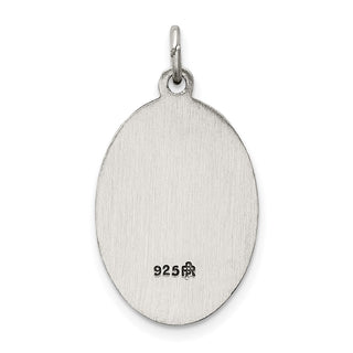 Sterling Silver Antiqued Our Lady of Mt.Carmel Medal Pendant