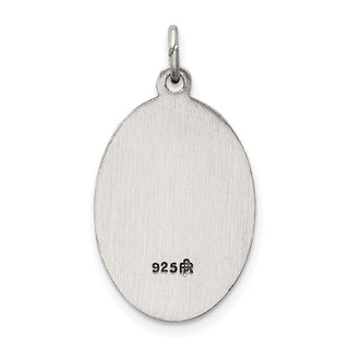 Sterling Silver Antiqued Our Lady of Mt.Carmel Medal Pendant