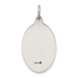 Sterling Silver Antiqued Our Lady of Perpetual Help Medal Pendant