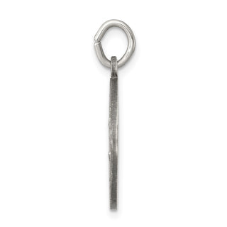 Sterling Silver Antiqued Our Lady of Fatima Medal Pendant