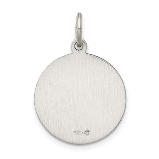 Sterling Silver Antiqued Our Lady of Fatima Medal Pendant