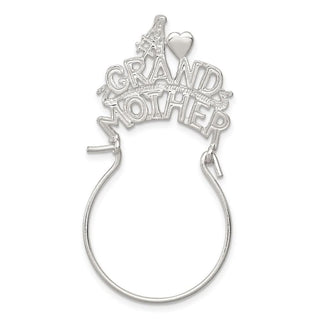 Sterling Silver #1 Grandmother Charm Holder Pendant