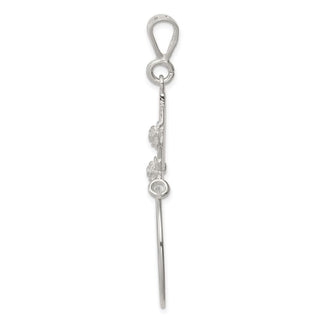 Sterling Silver #1 Mom Charm Holder Pendant
