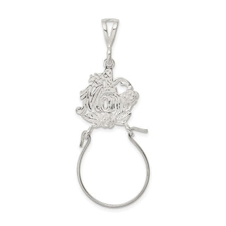 Sterling Silver #1 Mom Charm Holder Pendant