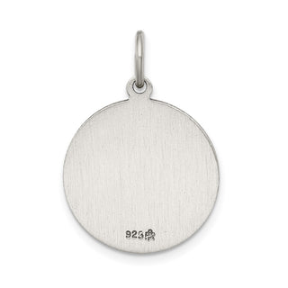 Sterling Silver Antiqued Our Lady of Loreto Medal Pendant