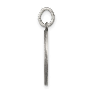 Sterling Silver Antiqued Our Lady of Lourdes Medal Pendant