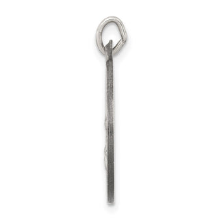 Sterling Silver Antiqued Our Lady of the Assumption Medal Pendant