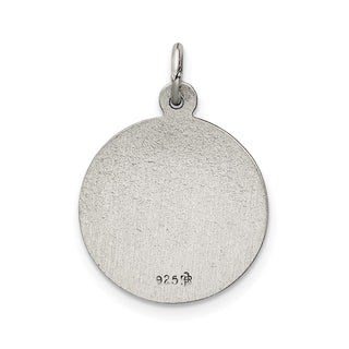 Sterling Silver Antiqued De La Providencia Medal Pendant QC5588