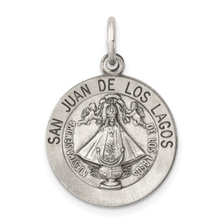 Sterling Silver Antiqued San Juan Los Lagos Medal Pendant