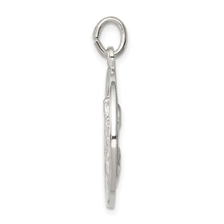 Sterling Silver Queen of the Holy Scapular Medal Pendant QC5597