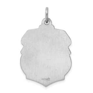 Sterling Silver Saint Michael Badge Medal Pendant