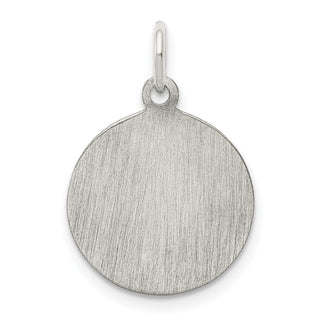 Sterling Silver Rhodium-plated Saint Joseph Medal Pendant QC5681