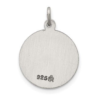 Sterling Silver Antiqued Saint Joseph Medal Pendant QC5684